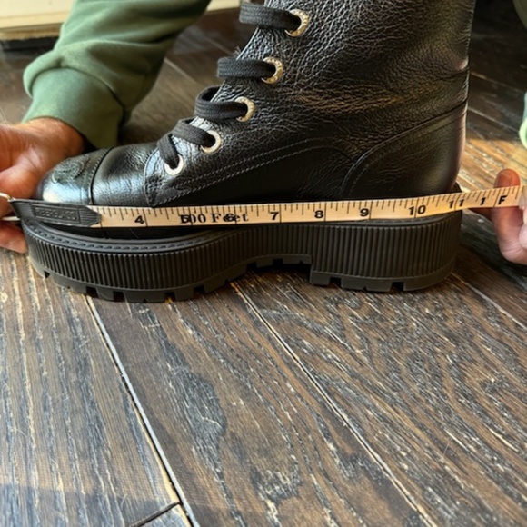 CHANEL
2023 Interlocking CC Logo Combat Boots - Picture 15 of 16